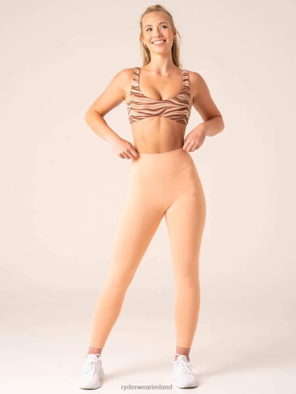 Ryderwear Unstoppable Lounge Bra Mocha Zebra Women Clothing 4Z2T251