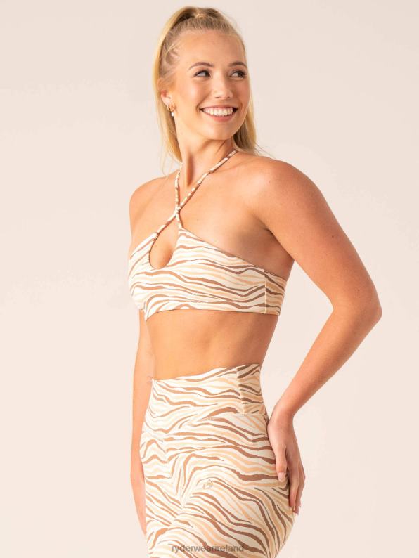 Ryderwear Unstoppable Sports Bra Vanilla Zebra Women Clothing 4Z2T255
