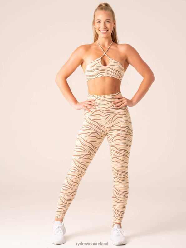 Ryderwear Unstoppable Sports Bra Vanilla Zebra Women Clothing 4Z2T255