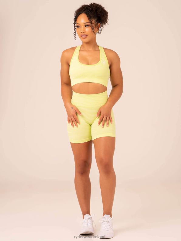 Ryderwear Zebra Seamless Sports Bra Lime Zebra Women Clothing 4Z2T200