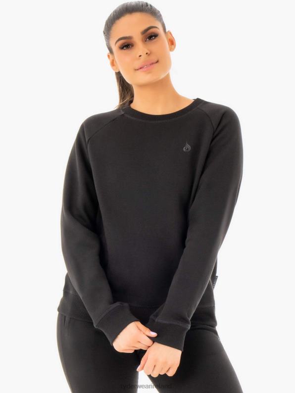 Ryderwear Adapt Boyfriend Sweater Black Women Clothing 4Z2T1033