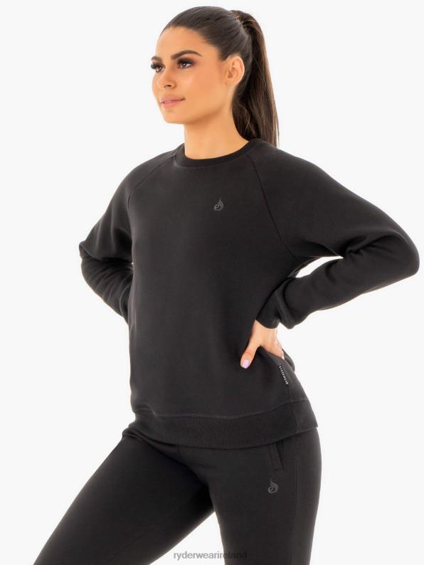 Ryderwear Adapt Boyfriend Sweater Black Women Clothing 4Z2T1033