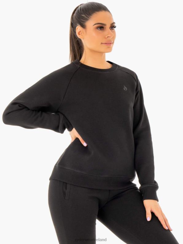 Ryderwear Adapt Boyfriend Sweater Black Women Clothing 4Z2T1033