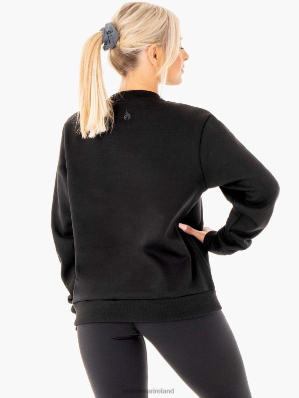 Ryderwear Motion Oversized Sweater Black Women Clothing 4Z2T1072