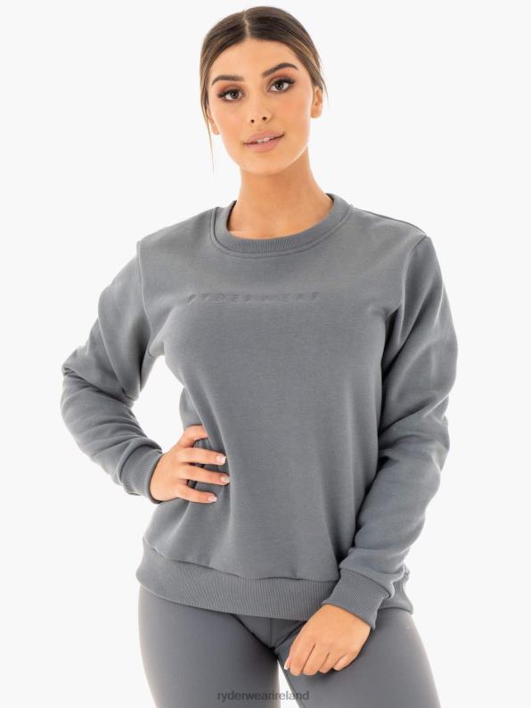Ryderwear Motion Oversized Sweater Charcoal Women Clothing 4Z2T1074