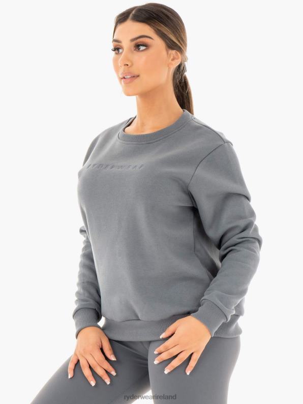 Ryderwear Motion Oversized Sweater Charcoal Women Clothing 4Z2T1074