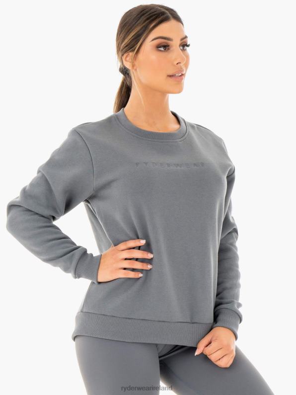 Ryderwear Motion Oversized Sweater Charcoal Women Clothing 4Z2T1074