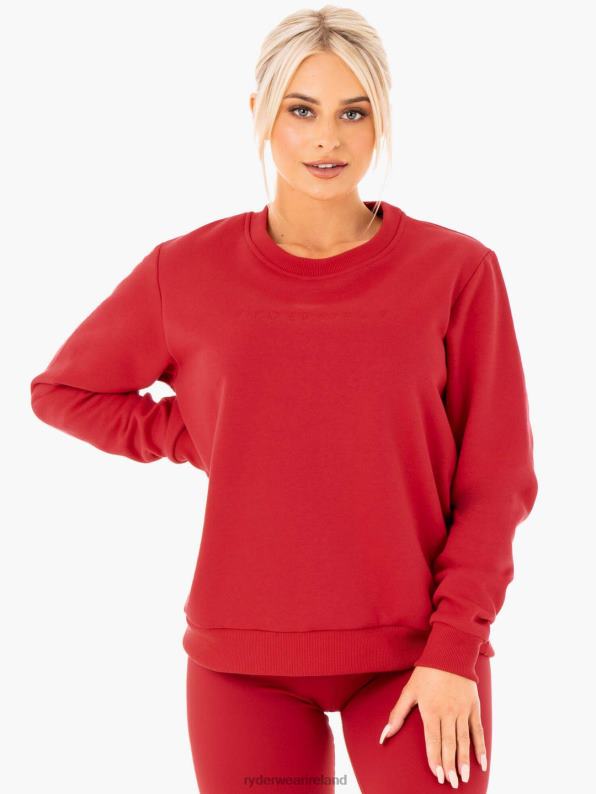 Ryderwear Motion Oversized Sweater Red Women Clothing 4Z2T1073