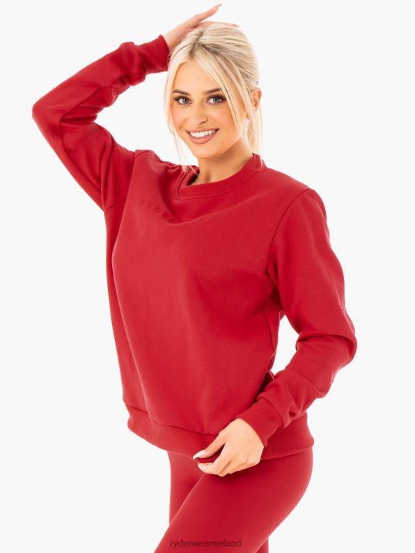 Ryderwear Motion Oversized Sweater Red Women Clothing 4Z2T1073