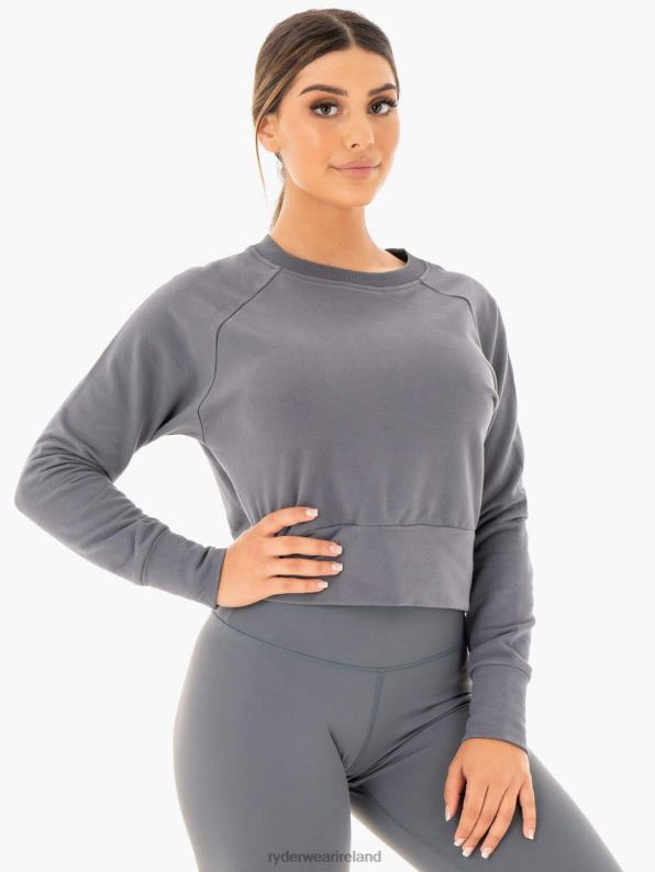 Ryderwear Motion Sweater Charcoal Women Clothing 4Z2T1065