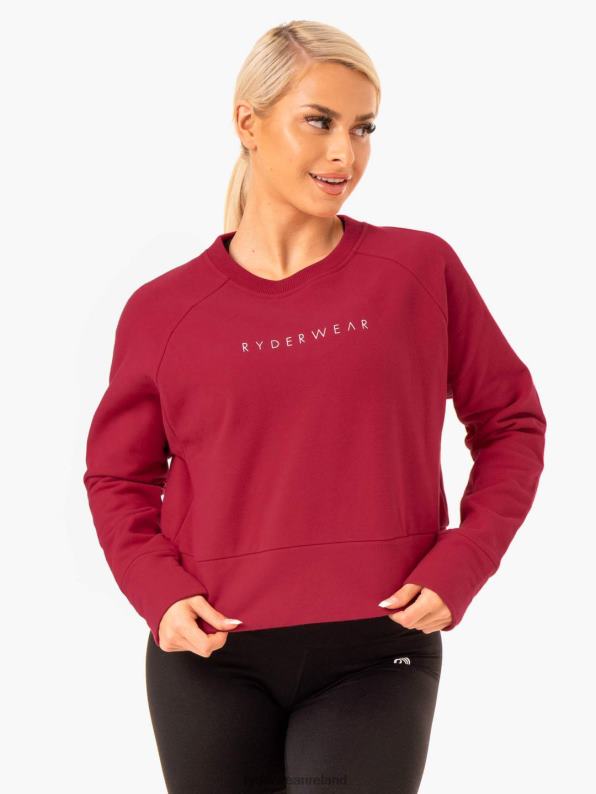 Ryderwear Motion Sweater Wine Red Women Clothing 4Z2T954