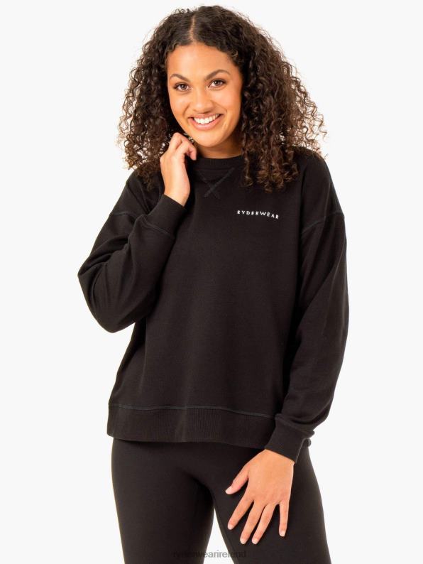 Ryderwear Recover Lightweight Sweater Black Women Clothing 4Z2T934