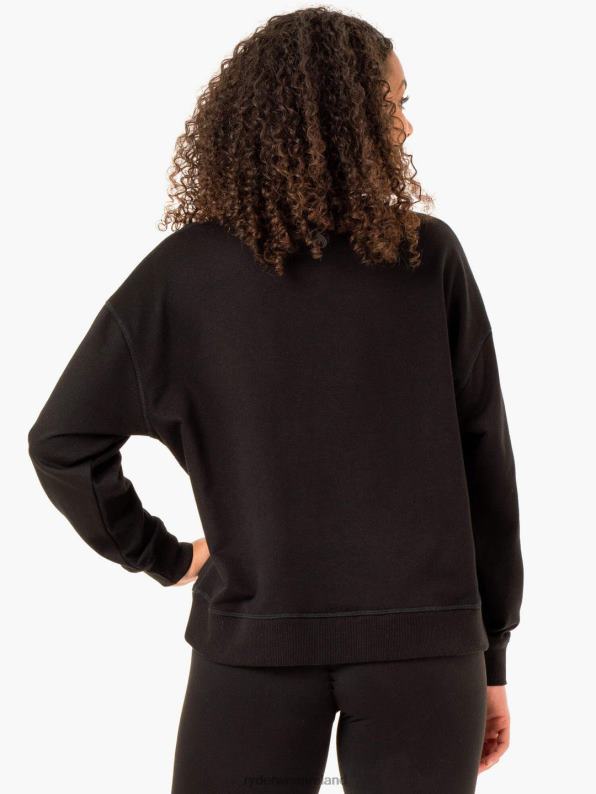 Ryderwear Recover Lightweight Sweater Black Women Clothing 4Z2T934