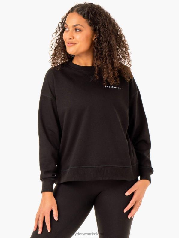 Ryderwear Recover Lightweight Sweater Black Women Clothing 4Z2T934