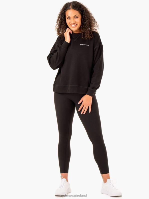 Ryderwear Recover Lightweight Sweater Black Women Clothing 4Z2T934