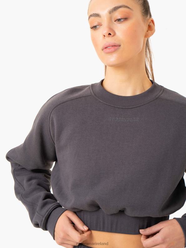 Ryderwear Sideline Sweater Charcoal Women Clothing 4Z2T848