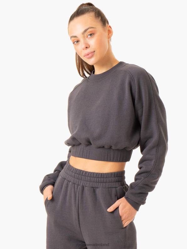 Ryderwear Sideline Sweater Charcoal Women Clothing 4Z2T848
