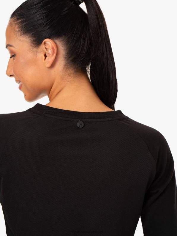 Ryderwear Staples Cropped Sweater Black Women Clothing 4Z2T1092