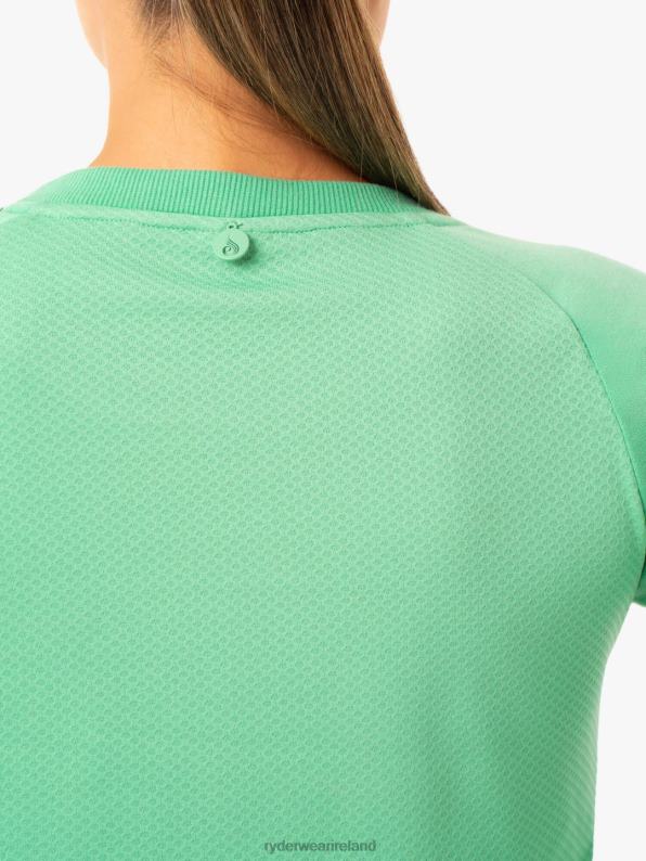 Ryderwear Staples Cropped Sweater Neomint Women Clothing 4Z2T1024