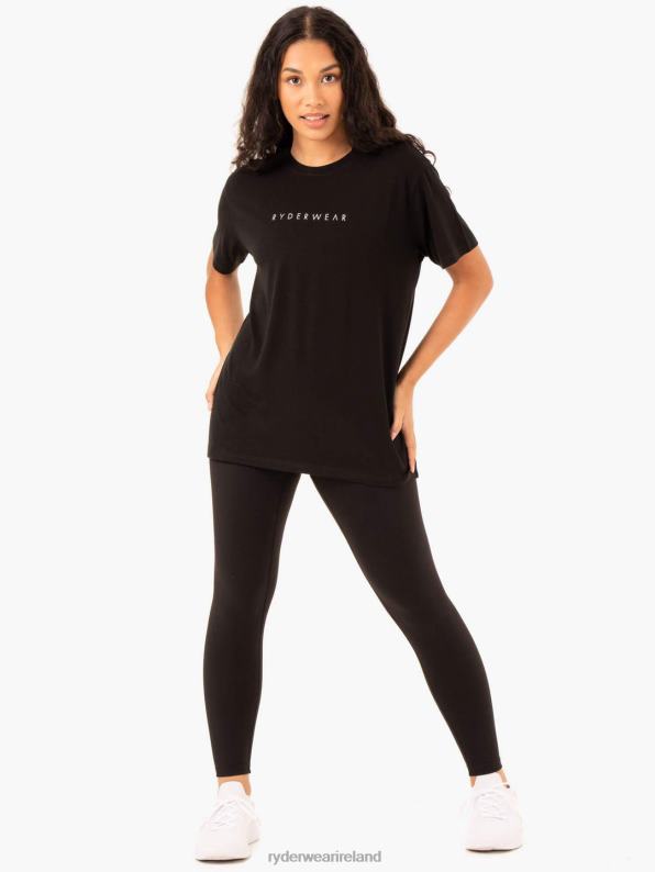 Ryderwear Boyfriend Longline T-Shirt Black Women Clothing 4Z2T929