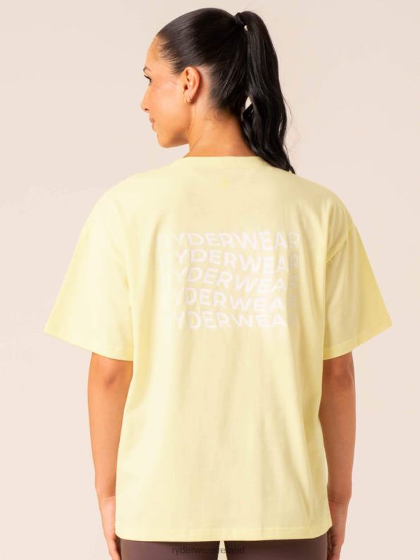 Ryderwear Embody Oversized T-Shirt Lemon Women Clothing 4Z2T744