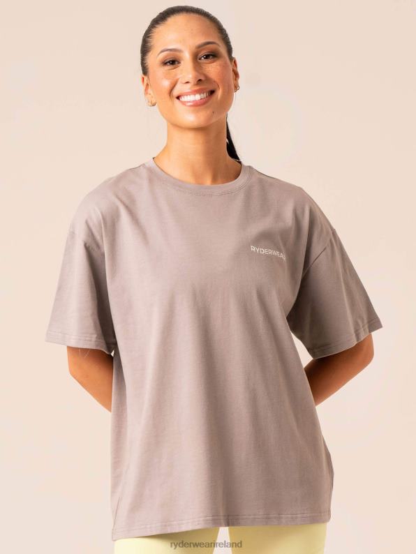 Ryderwear Embody Oversized T-Shirt Steel Grey Women Clothing 4Z2T745