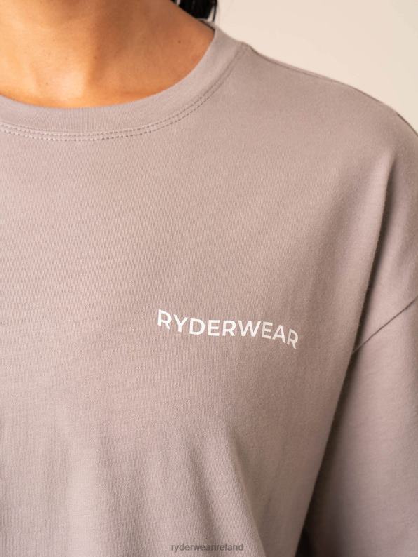 Ryderwear Embody Oversized T-Shirt Steel Grey Women Clothing 4Z2T745
