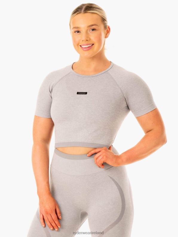 Ryderwear Excel Seamless T-Shirt Grey Marl Women Clothing 4Z2T888