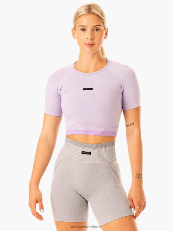Ryderwear Excel Seamless T-Shirt Lavender Marl Women Clothing 4Z2T887