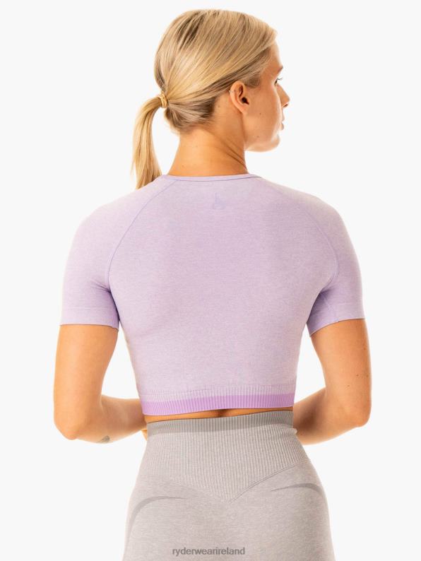Ryderwear Excel Seamless T-Shirt Lavender Marl Women Clothing 4Z2T887