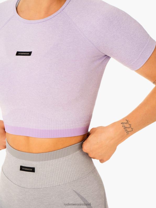 Ryderwear Excel Seamless T-Shirt Lavender Marl Women Clothing 4Z2T887