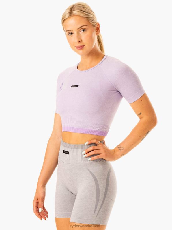 Ryderwear Excel Seamless T-Shirt Lavender Marl Women Clothing 4Z2T887