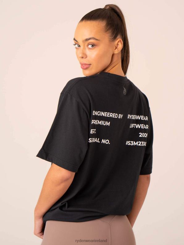 Ryderwear Industry Oversized T-Shirt Black Women Clothing 4Z2T753