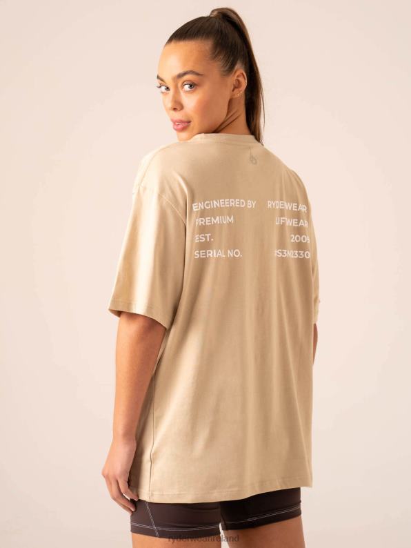 Ryderwear Industry Oversized T-Shirt Sandstone Women Clothing 4Z2T755