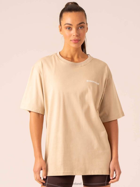 Ryderwear Industry Oversized T-Shirt Sandstone Women Clothing 4Z2T755