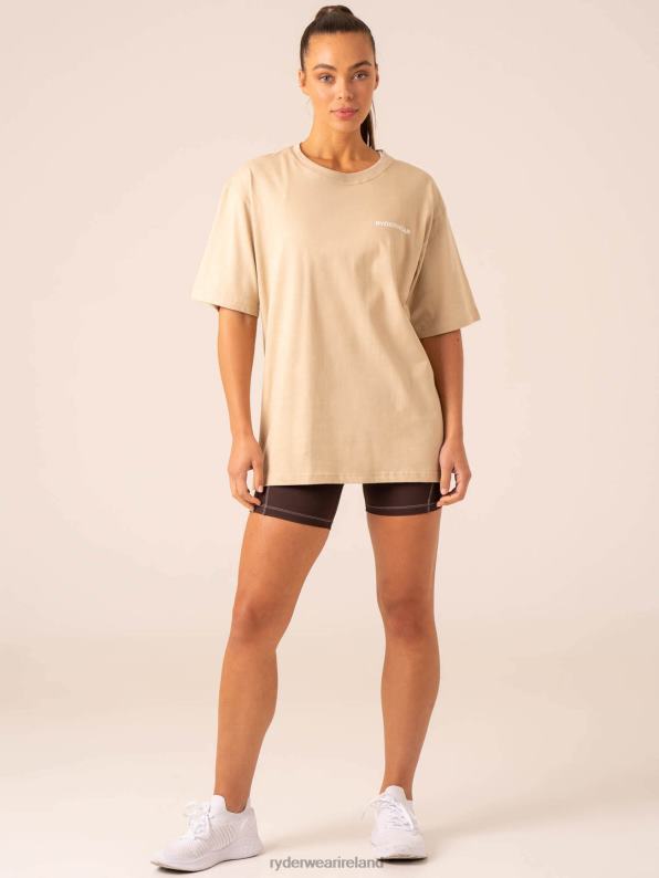 Ryderwear Industry Oversized T-Shirt Sandstone Women Clothing 4Z2T755