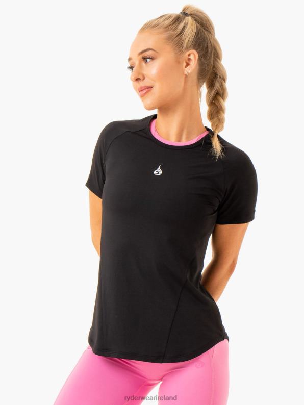 Ryderwear Level Up Training T-Shirt Black Women Clothing 4Z2T844