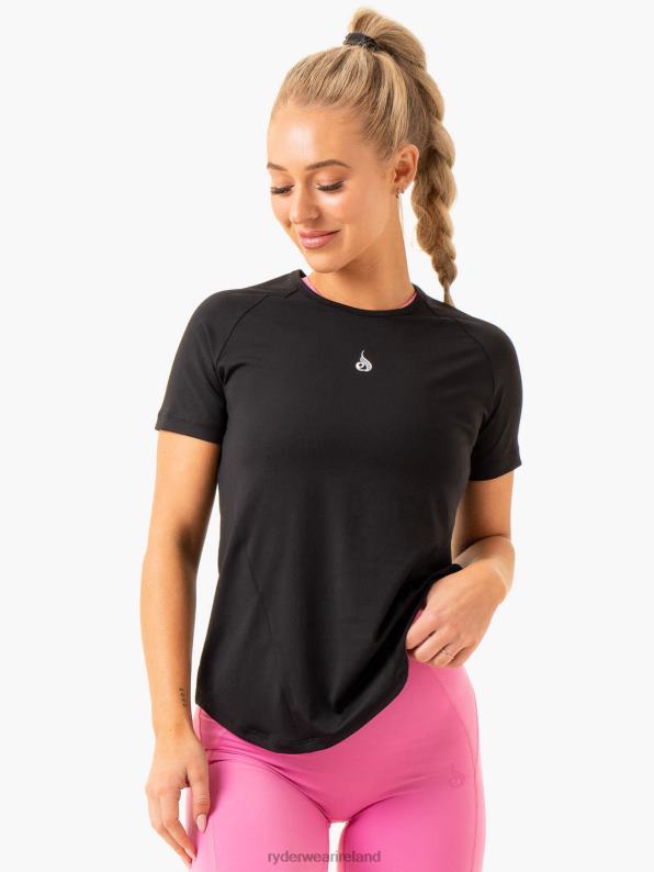 Ryderwear Level Up Training T-Shirt Black Women Clothing 4Z2T844