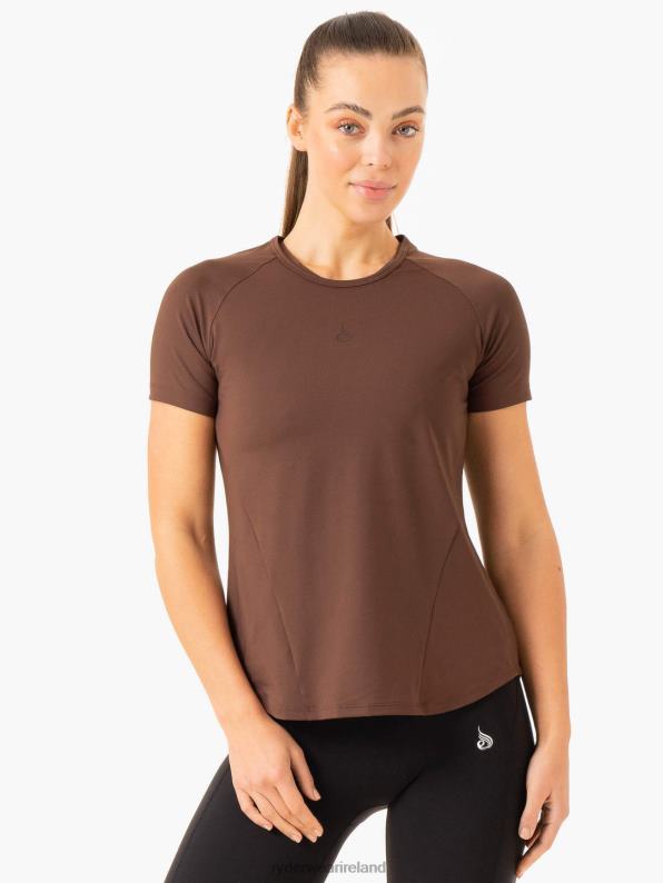 Ryderwear Level Up Training T-Shirt Chocolate Women Clothing 4Z2T840