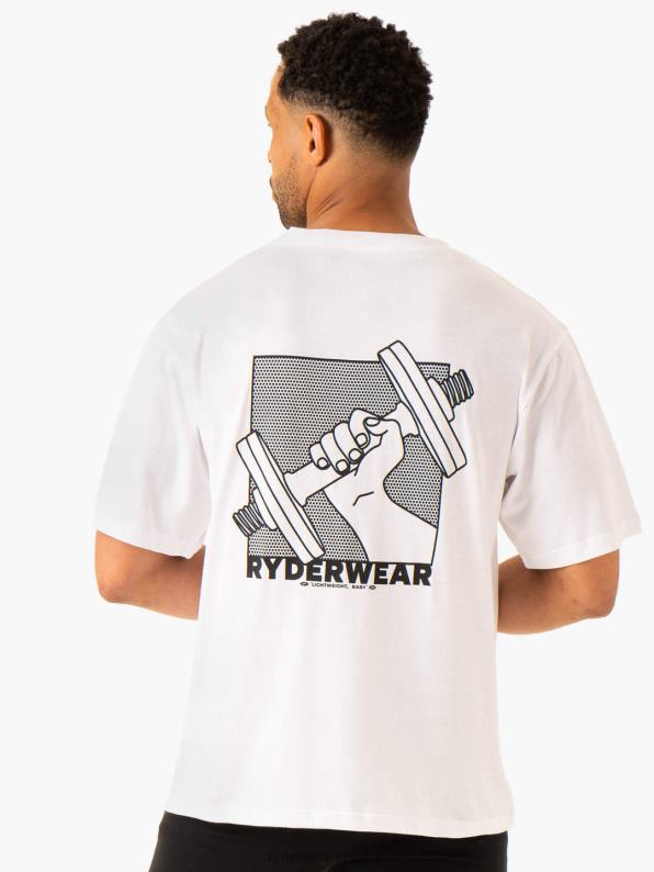 Ryderwear Lift Oversized Unisex T-Shirt White Women Clothing 4Z2T853