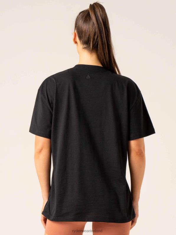 Ryderwear Momentum Oversized T-Shirt Black Women Clothing 4Z2T822