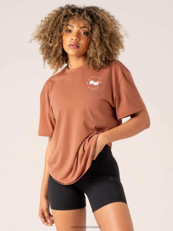 Ryderwear Momentum Oversized T-Shirt Clay Women Clothing 4Z2T821