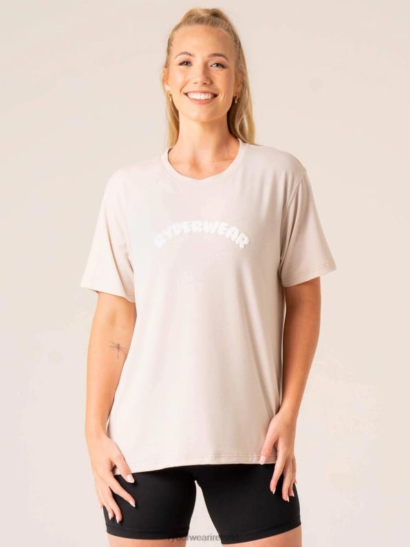 Ryderwear Off Side Longline T-Shirt Chalk Women Clothing 4Z2T809