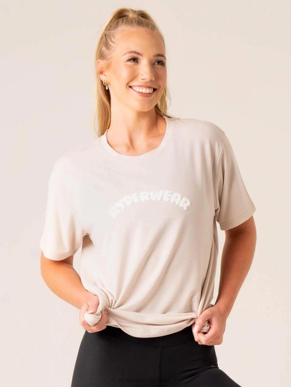 Ryderwear Off Side Longline T-Shirt Chalk Women Clothing 4Z2T809