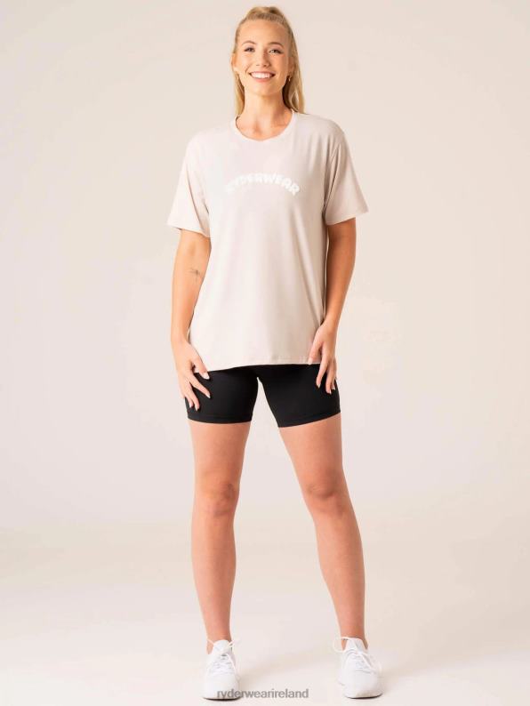 Ryderwear Off Side Longline T-Shirt Chalk Women Clothing 4Z2T809