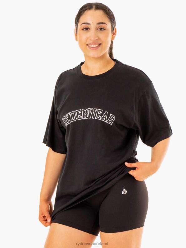Ryderwear Oversized T-Shirt Black Women Clothing 4Z2T1111