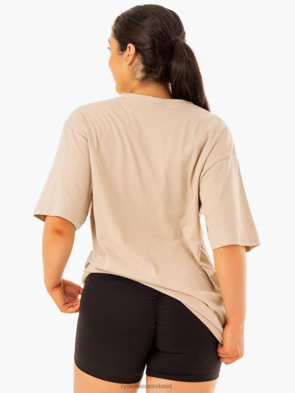 Ryderwear Oversized T-Shirt Sandstone Women Clothing 4Z2T1110