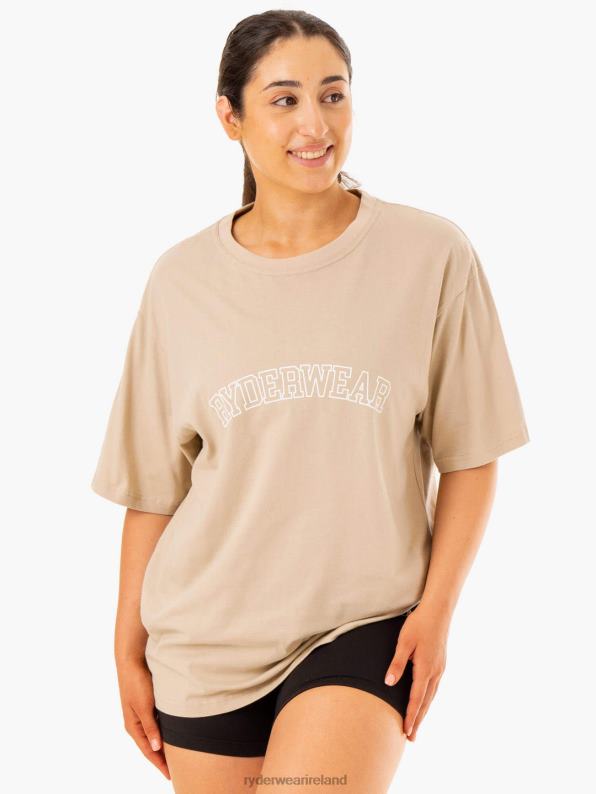 Ryderwear Oversized T-Shirt Sandstone Women Clothing 4Z2T1110