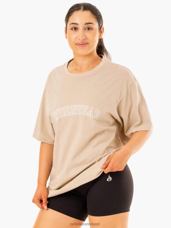 Ryderwear Oversized T-Shirt Sandstone Women Clothing 4Z2T1110