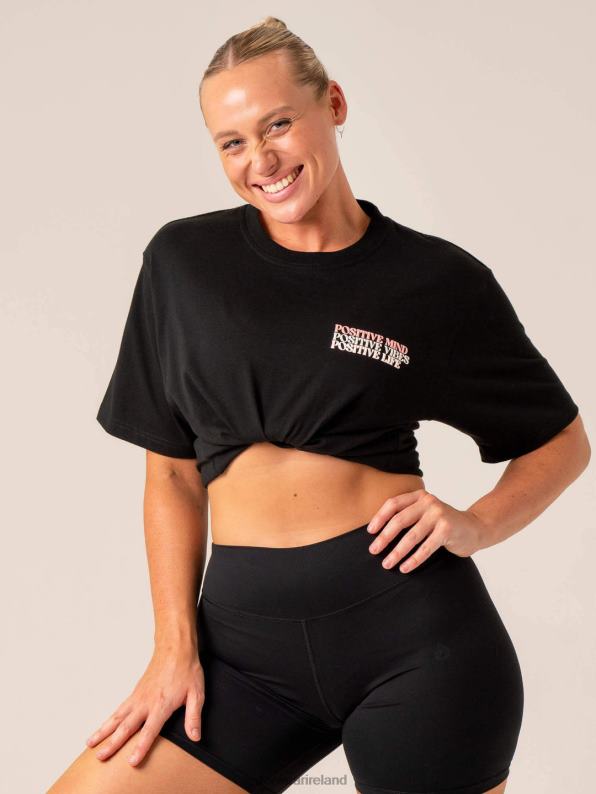 Ryderwear Positive Vibes T-Shirt Black Women Clothing 4Z2T804